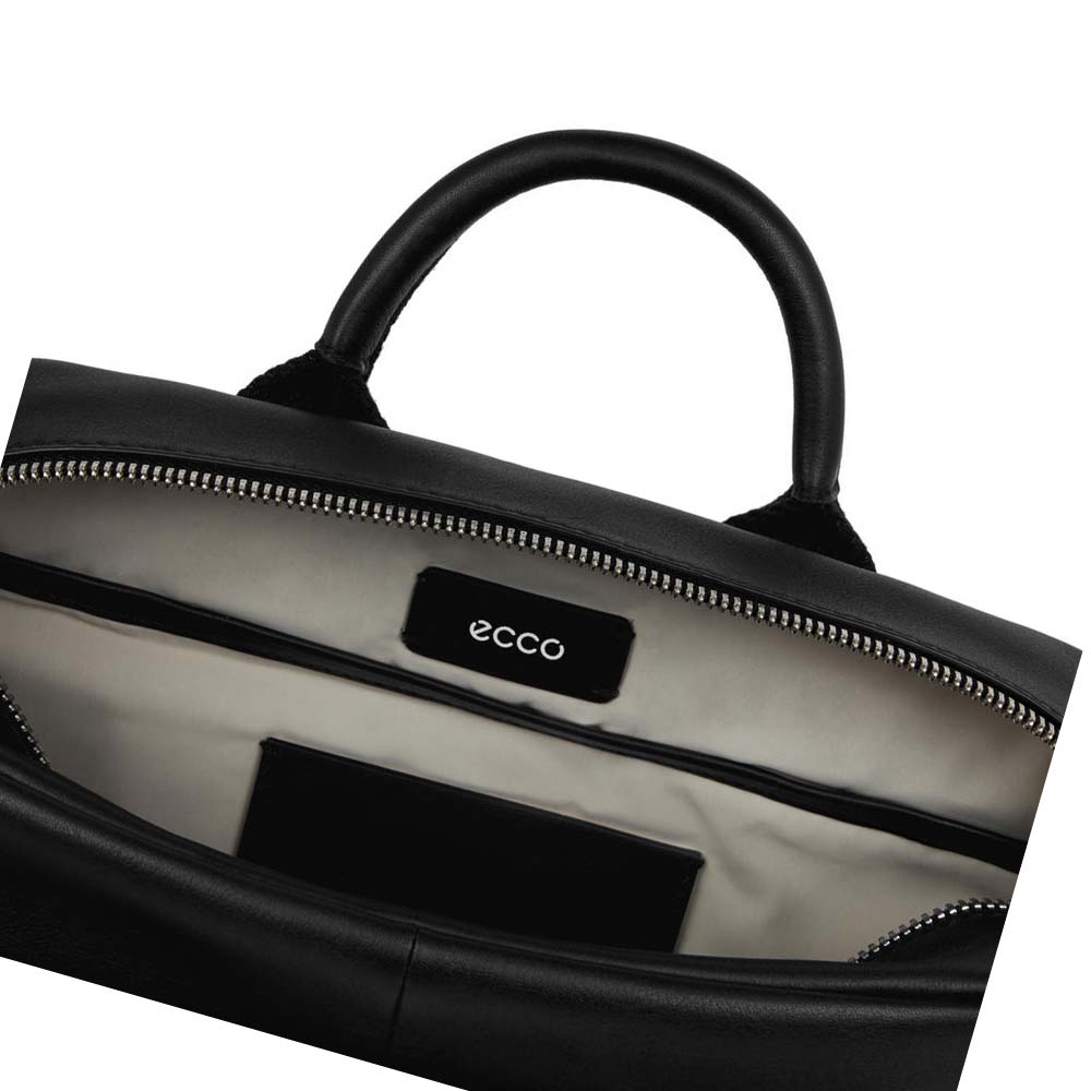 Women's Ecco Journey Camera Shoulder Bags Black | SG 376QMA